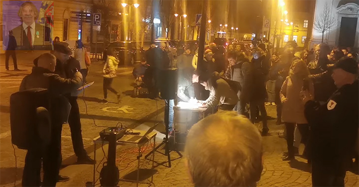 Video z demonstrace v Uherském Brodě